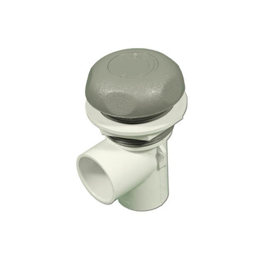 Valve, Shut Off, Waterway, 1-Port, 1"S, 5-Scallop, Gray — Waterway Part #600-4367