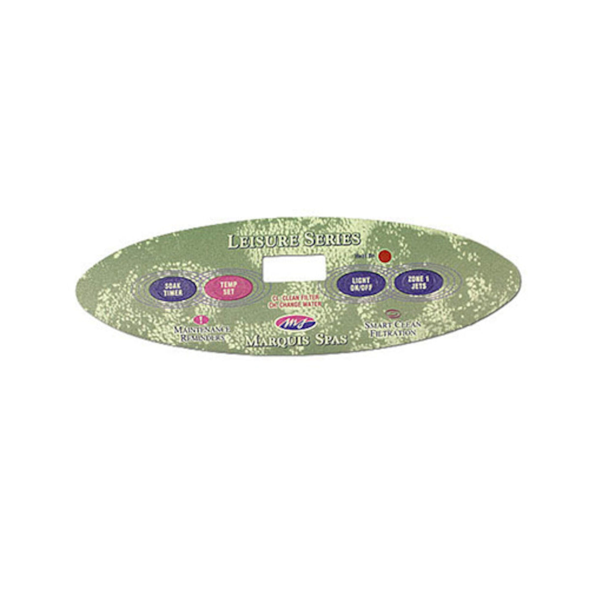 Overlay, Spaside, Marquis (Balboa) Digital Duplex, Oval — Marquis Spa Part #650-0490