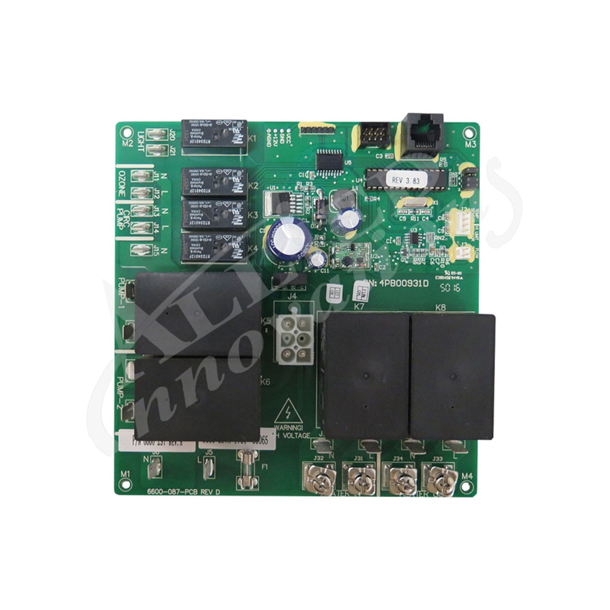 Circuit Board, Sundance/Jacuzzi, J-300 Series, 2-Pump — Jacuzzi Part #6600-297