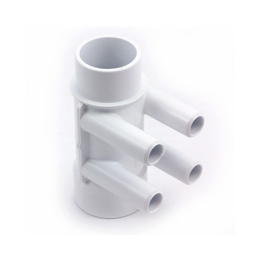 Manifold, PVC, Waterway, 1-1/2"S x 1-1/2"Spg x 3/4"SB — Waterway Part #672-4150