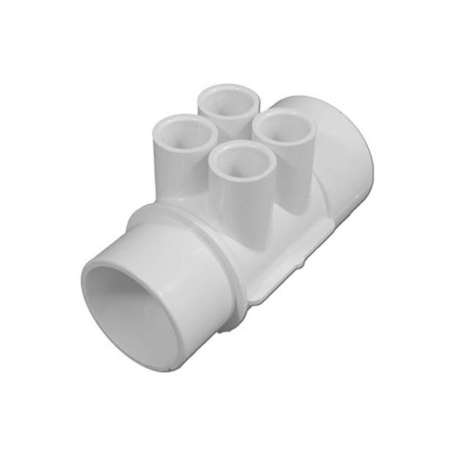 Manifold, PVC, Waterway, 2"S x 2"Spg x (4) 1/2"S Ports — Waterway Part #672-4250