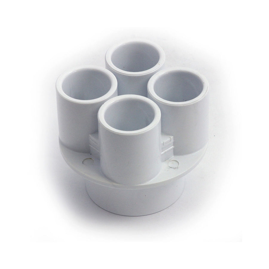 Manifold, PVC, Waterway, 1-1/2"S x (4) 3/4"S Ports — Waterway Part #672-4670
