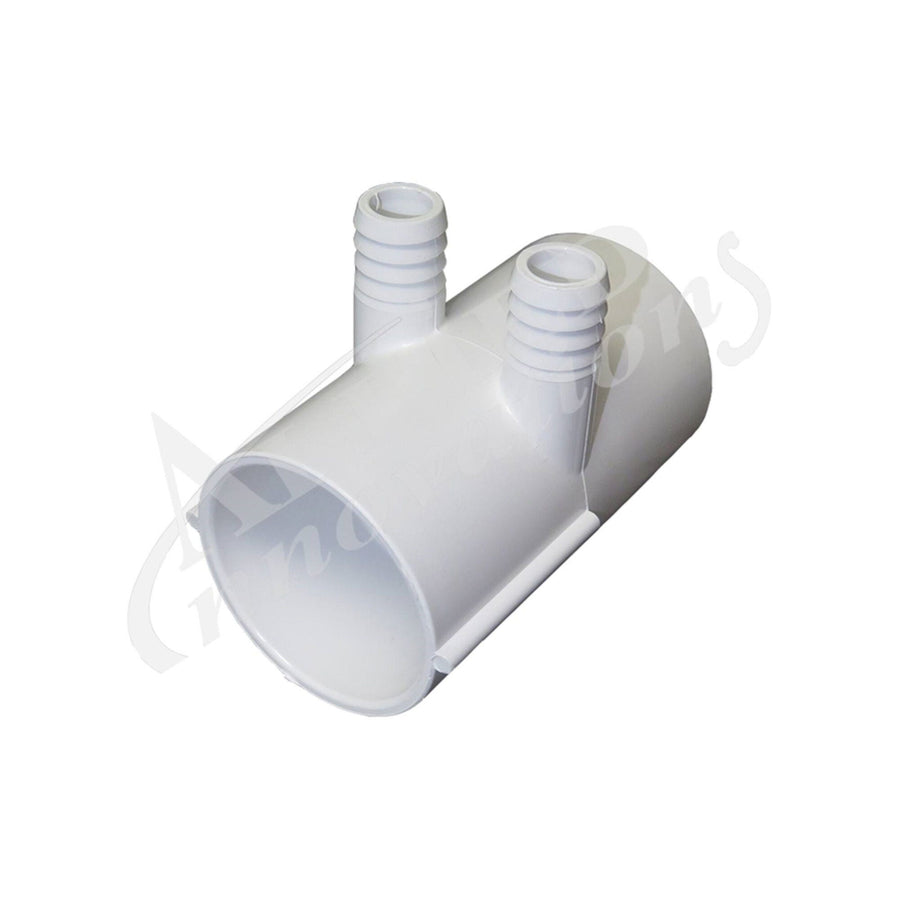 Manifold, PVC, Waterway, 2"Slip x 2"Slip x 3/4"Ribbed Ba — Waterway Part #672-7100