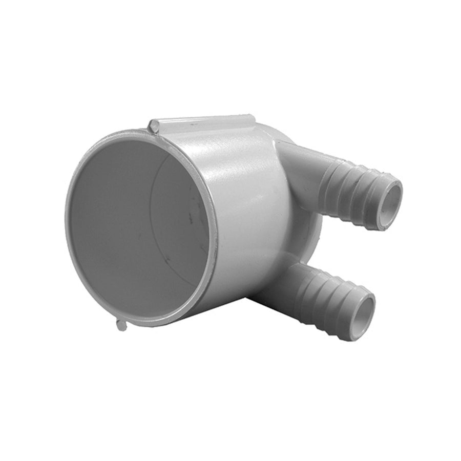 Manifold, PVC, Waterway, 2"S x Dead End x (2) 3/4"RB Ports — Waterway Part #672-7160