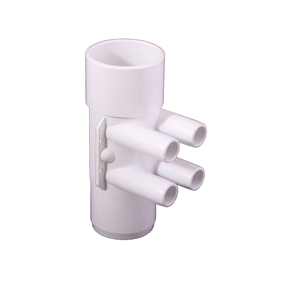 Manifold, PVC, Waterway Shur-Grip II, 2”SHR x 2”SHR Socket (Only works with ShurGrip components) — Waterway Part #672-7610