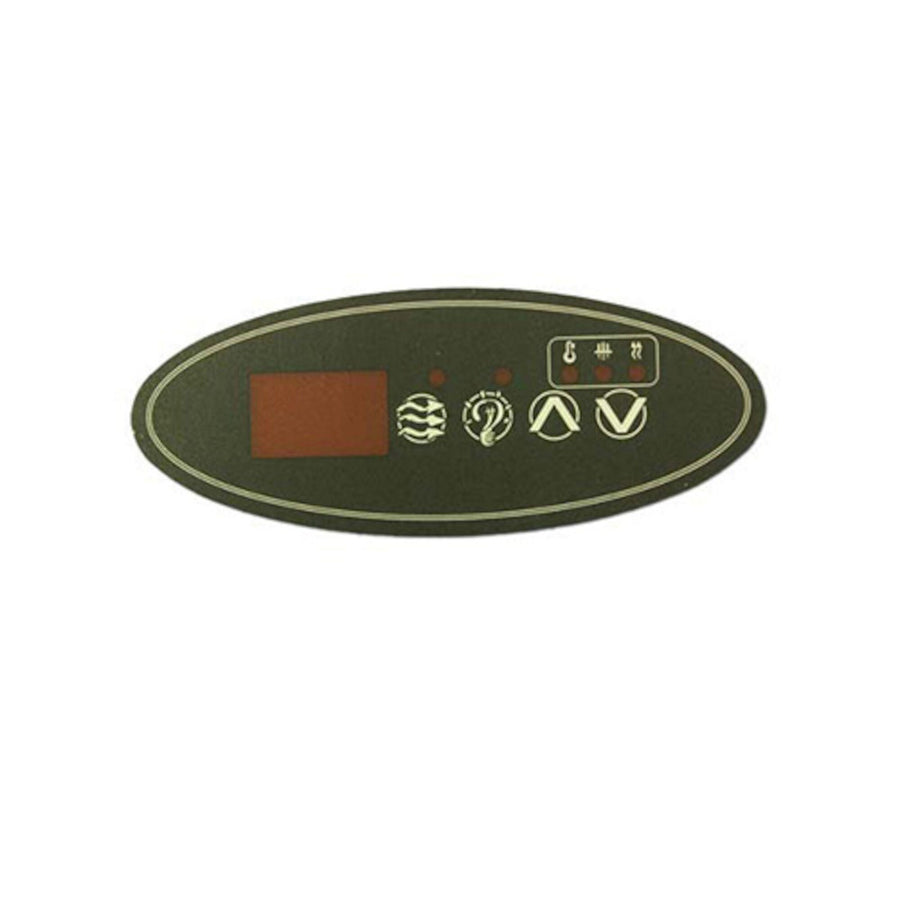 Overlay, Spaside, HydroQuip ECO-1, 4-Button — HydroQuip Part #80-0201