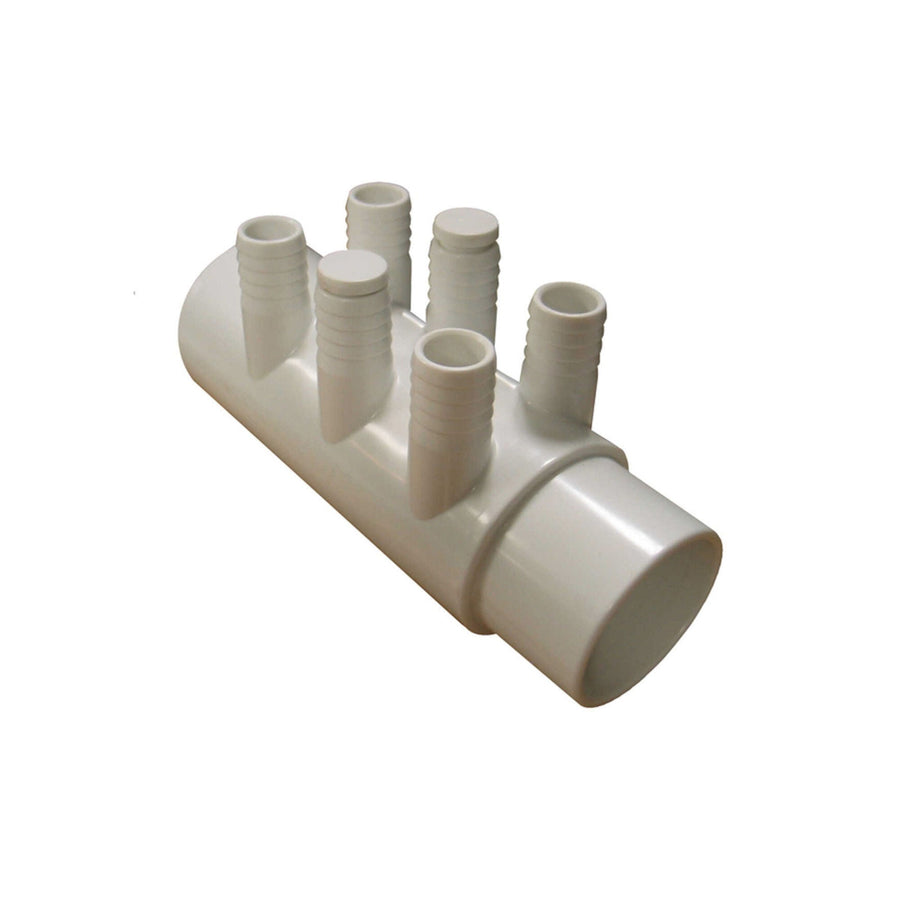 Manifold, PVC, Gentekk, 2"Slip x 2"Spigot — Brett Aqualine Part #WM2XSP-6P