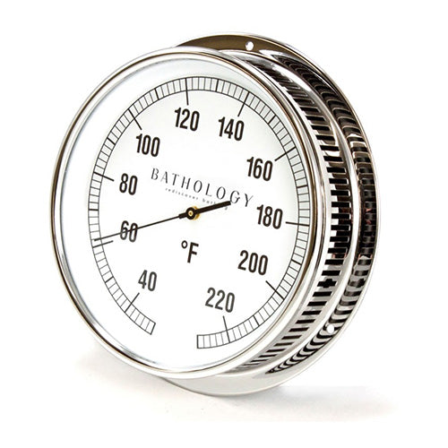 Bathology Commercial Sauna Room Thermometer, Metal, Round, 5-7/8" - view 2