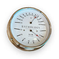 Bathology Commercial Sauna Room Thermometer & Hygrometer, Chrome, Round, 5-7/8" - view 2