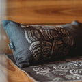 Rento Pillow, 100% Cotton, Coal Black, 20x9 - view 2