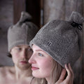 Rento Sauna Hat, Brown Linen Terry - view 2