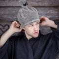 Rento Sauna Hat, Brown Linen Terry - view 3