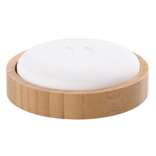 Rento Stone Aroma Diffuser with Bamboo Tray, White