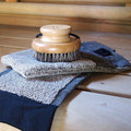 Rento Wash Mitten, Linen Terry, Double-Lined, Linen/Brown - view 2