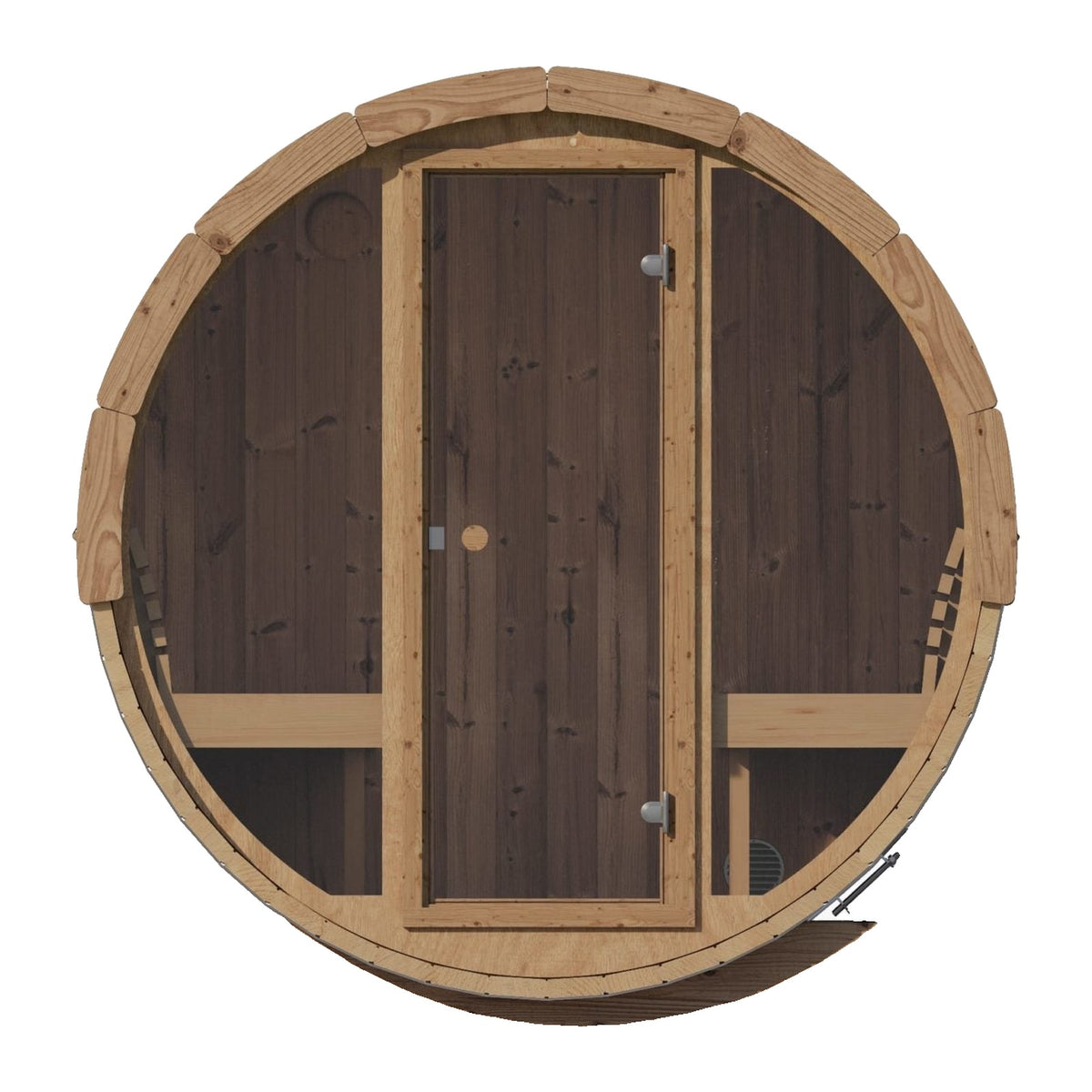 SaunaLife Model E7G — barrel sauna