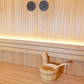 Sauna bucket ladle thermometer hygrometer set saunalife