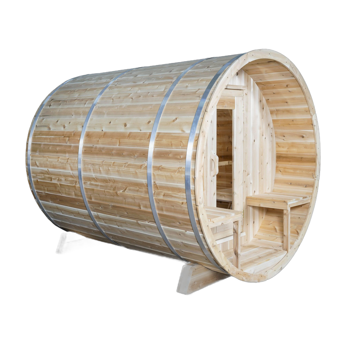 Canadian Timber Serenity Barrel Sauna — Eastern White Cedar barrel sauna