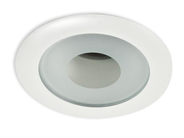 Bathology Steam Room / In-Shower Light, Recessed, 5" Diameter Metal / Glass Lens