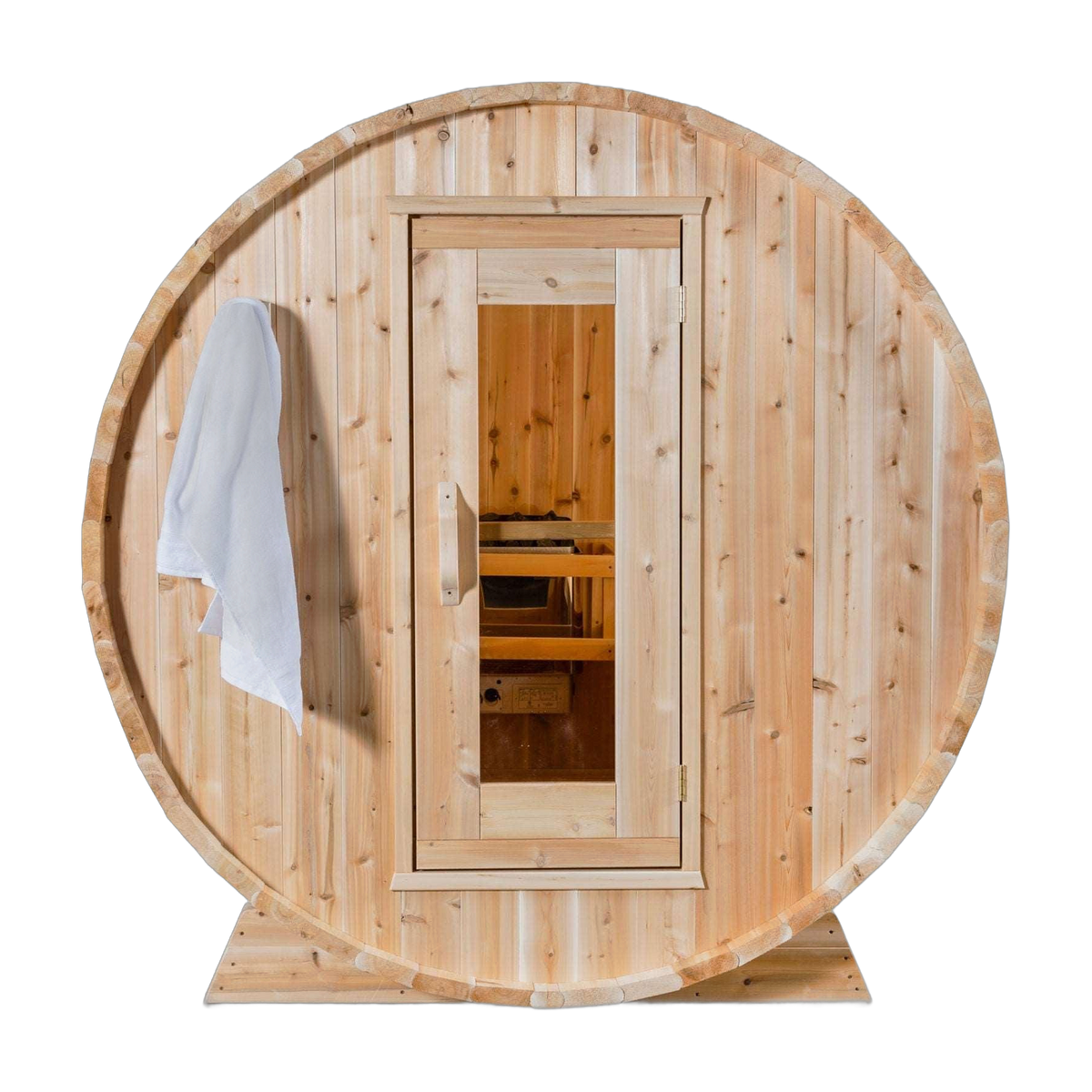 Canadian Timber Harmony Barrel Sauna — Eastern White Cedar barrel sauna