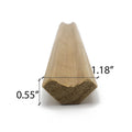 Prosaunas Sauna Wood, Inside Corner Trim, Cove Moulding, SI Profile - view 6