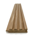 Prosaunas Sauna Wood, Thermally-Modified, Tongue & Groove, Fluted Slat, Wall Material - view 7