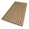 Prosaunas Sauna Wood, Thermally-Modified, Tongue & Groove, Fluted Slat, Wall Material - view 3