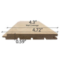Prosaunas Sauna Wood, Thermally-Modified, Tongue & Groove, STS4 Profile, Nickel-Gap, Wall Material - view 8