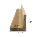 Prosaunas Sauna Wood, Outside Corner Trim, Angle Moulding, VA Profile - view 6