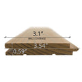 Prosaunas Sauna Wood, Thermally-Modified, Tongue & Groove, STS4 Profile, Nickel-Gap, Wall Material - view 7