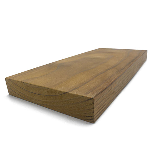 Prosaunas Sauna Wood, Thermally-Modified, Smooth 4 Sides Eased Edges, SHP Profile, Bench Material