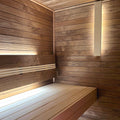 Prosaunas Sauna Wood, Inside Corner Trim, Cove Moulding, SI Profile - view 4