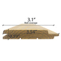 Prosaunas Sauna Wood, Thermally-Modified, Tongue & Groove, STP Profile, Medium Gap, Wall Material - view 6